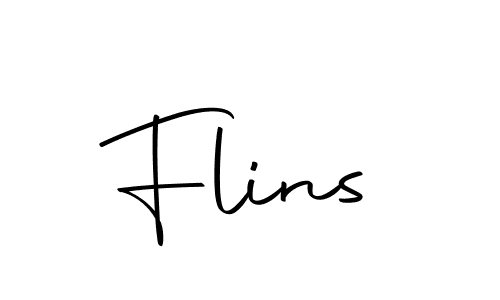 Make a beautiful signature design for name Flins. With this signature (Autography-DOLnW) style, you can create a handwritten signature for free. Flins signature style 10 images and pictures png