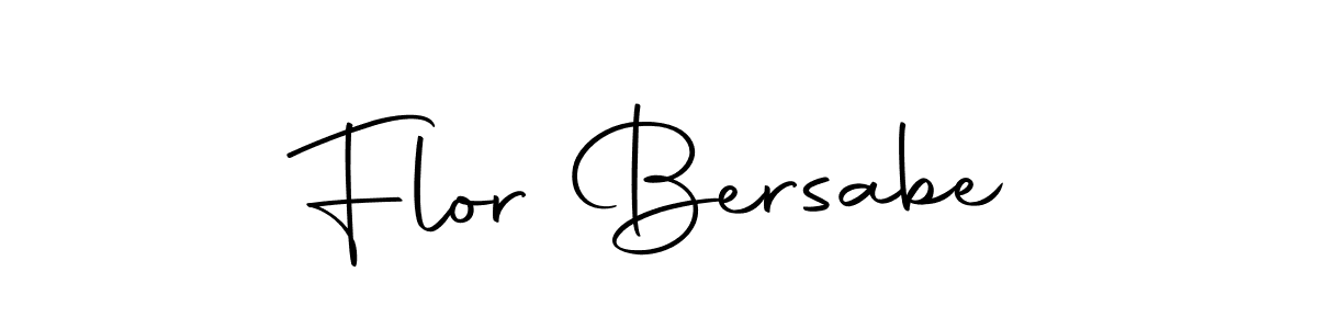 Design your own signature with our free online signature maker. With this signature software, you can create a handwritten (Autography-DOLnW) signature for name Flor Bersabe. Flor Bersabe signature style 10 images and pictures png