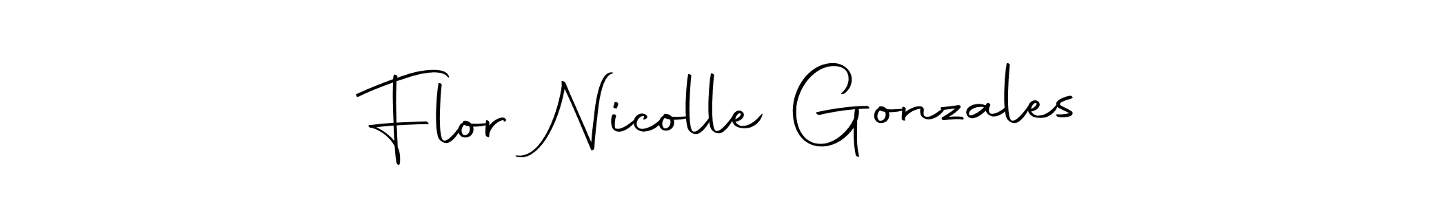 Also we have Flor Nicolle Gonzales name is the best signature style. Create professional handwritten signature collection using Autography-DOLnW autograph style. Flor Nicolle Gonzales signature style 10 images and pictures png