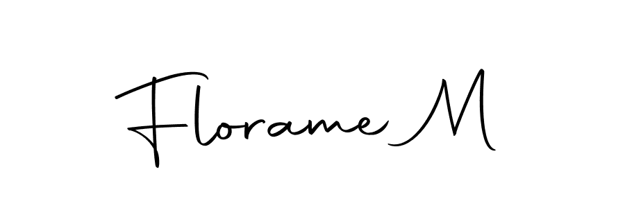 It looks lik you need a new signature style for name Florame M. Design unique handwritten (Autography-DOLnW) signature with our free signature maker in just a few clicks. Florame M signature style 10 images and pictures png