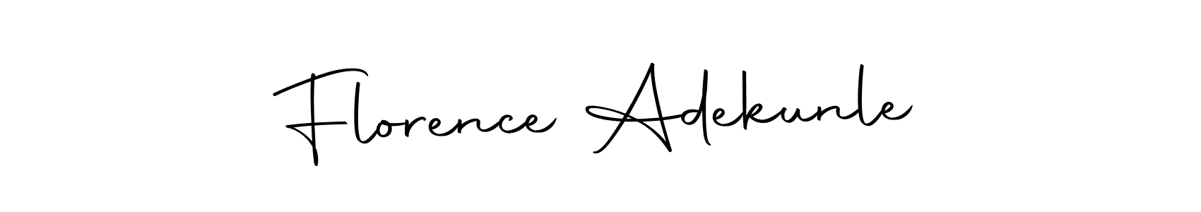 Create a beautiful signature design for name Florence Adekunle. With this signature (Autography-DOLnW) fonts, you can make a handwritten signature for free. Florence Adekunle signature style 10 images and pictures png