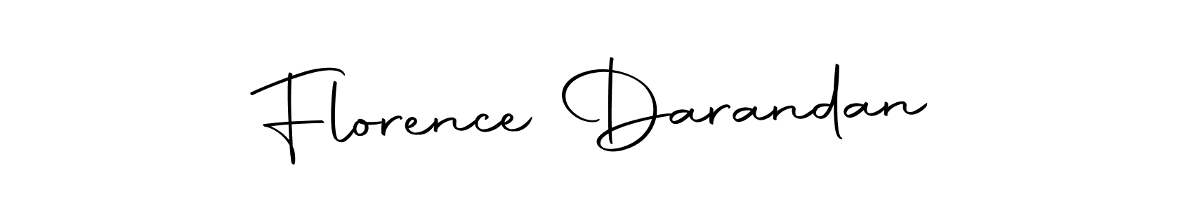 Design your own signature with our free online signature maker. With this signature software, you can create a handwritten (Autography-DOLnW) signature for name Florence Darandan. Florence Darandan signature style 10 images and pictures png
