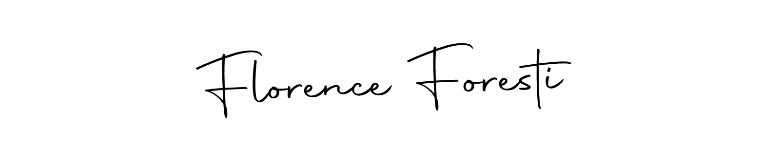 Create a beautiful signature design for name Florence Foresti. With this signature (Autography-DOLnW) fonts, you can make a handwritten signature for free. Florence Foresti signature style 10 images and pictures png