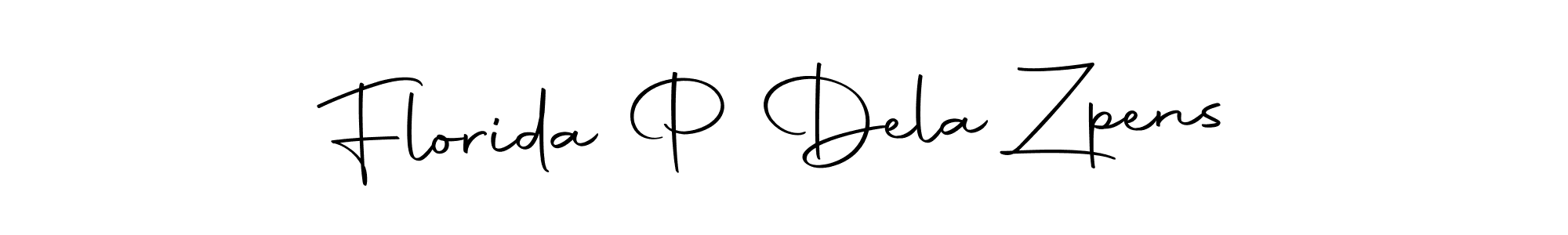 Florida P Dela Zpens stylish signature style. Best Handwritten Sign (Autography-DOLnW) for my name. Handwritten Signature Collection Ideas for my name Florida P Dela Zpens. Florida P Dela Zpens signature style 10 images and pictures png