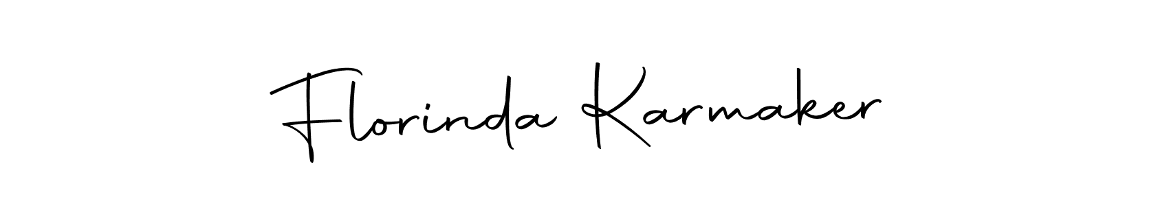 You should practise on your own different ways (Autography-DOLnW) to write your name (Florinda Karmaker) in signature. don't let someone else do it for you. Florinda Karmaker signature style 10 images and pictures png