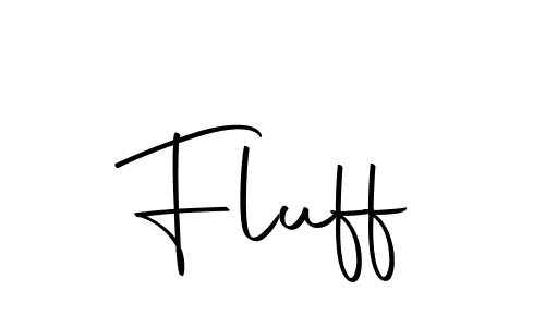 Fluff stylish signature style. Best Handwritten Sign (Autography-DOLnW) for my name. Handwritten Signature Collection Ideas for my name Fluff. Fluff signature style 10 images and pictures png