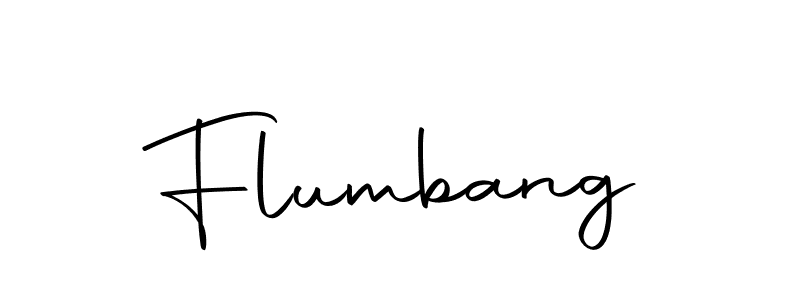 Design your own signature with our free online signature maker. With this signature software, you can create a handwritten (Autography-DOLnW) signature for name Flumbang. Flumbang signature style 10 images and pictures png