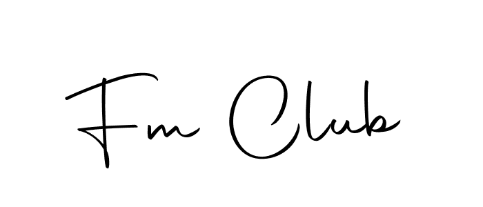 Design your own signature with our free online signature maker. With this signature software, you can create a handwritten (Autography-DOLnW) signature for name Fm Club. Fm Club signature style 10 images and pictures png