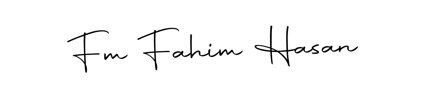 Design your own signature with our free online signature maker. With this signature software, you can create a handwritten (Autography-DOLnW) signature for name Fm Fahim Hasan. Fm Fahim Hasan signature style 10 images and pictures png