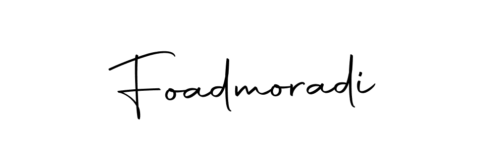 How to make Foadmoradi name signature. Use Autography-DOLnW style for creating short signs online. This is the latest handwritten sign. Foadmoradi signature style 10 images and pictures png