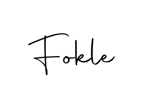 You should practise on your own different ways (Autography-DOLnW) to write your name (Fokle) in signature. don't let someone else do it for you. Fokle signature style 10 images and pictures png