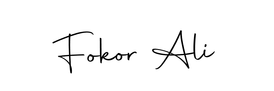 Create a beautiful signature design for name Fokor Ali. With this signature (Autography-DOLnW) fonts, you can make a handwritten signature for free. Fokor Ali signature style 10 images and pictures png