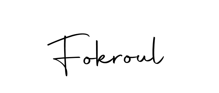 How to make Fokroul name signature. Use Autography-DOLnW style for creating short signs online. This is the latest handwritten sign. Fokroul signature style 10 images and pictures png