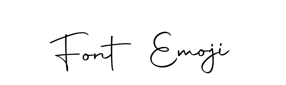 Design your own signature with our free online signature maker. With this signature software, you can create a handwritten (Autography-DOLnW) signature for name Font Emoji. Font Emoji signature style 10 images and pictures png