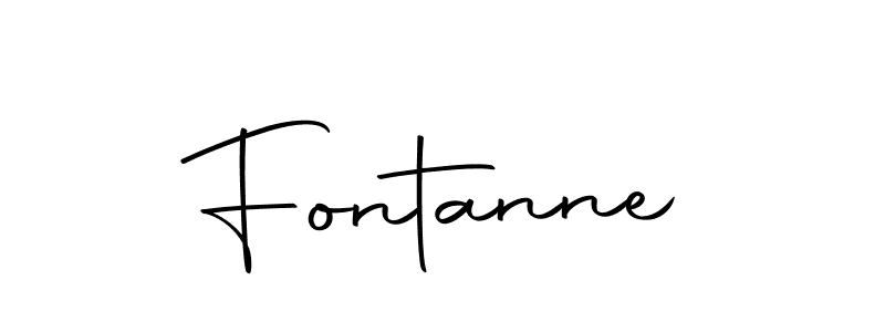 Make a beautiful signature design for name Fontanne. Use this online signature maker to create a handwritten signature for free. Fontanne signature style 10 images and pictures png