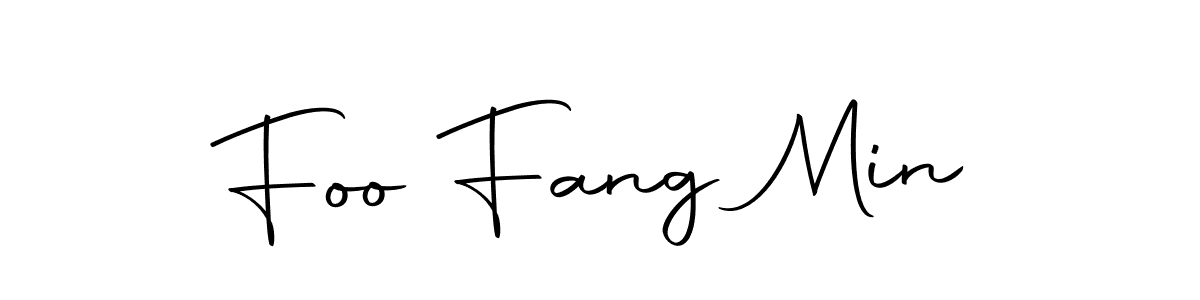 Design your own signature with our free online signature maker. With this signature software, you can create a handwritten (Autography-DOLnW) signature for name Foo Fang Min. Foo Fang Min signature style 10 images and pictures png