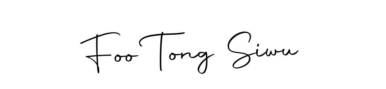 Make a beautiful signature design for name Foo Tong Siwu. Use this online signature maker to create a handwritten signature for free. Foo Tong Siwu signature style 10 images and pictures png