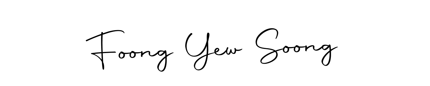 Create a beautiful signature design for name Foong Yew Soong. With this signature (Autography-DOLnW) fonts, you can make a handwritten signature for free. Foong Yew Soong signature style 10 images and pictures png