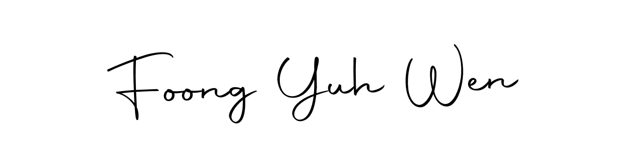 Design your own signature with our free online signature maker. With this signature software, you can create a handwritten (Autography-DOLnW) signature for name Foong Yuh Wen. Foong Yuh Wen signature style 10 images and pictures png