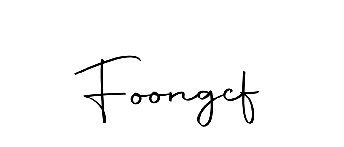 Design your own signature with our free online signature maker. With this signature software, you can create a handwritten (Autography-DOLnW) signature for name Foongcf. Foongcf signature style 10 images and pictures png