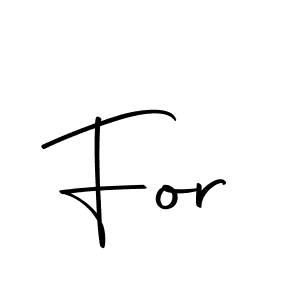Make a beautiful signature design for name For. With this signature (Autography-DOLnW) style, you can create a handwritten signature for free. For signature style 10 images and pictures png