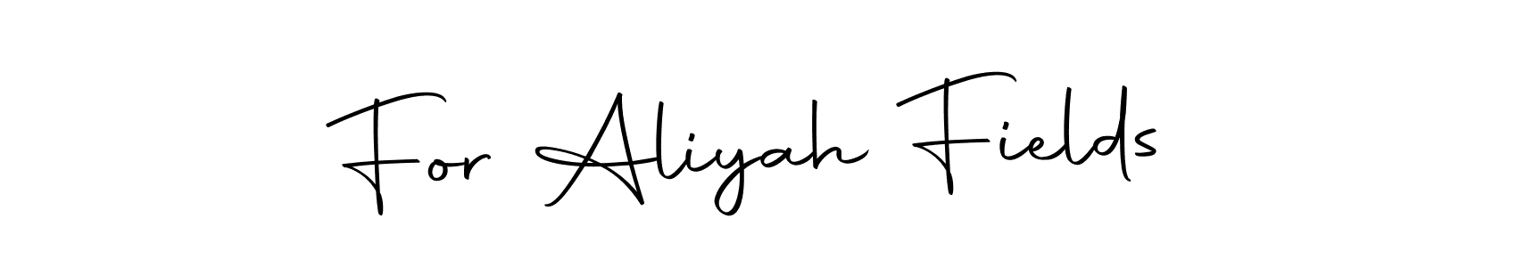 Use a signature maker to create a handwritten signature online. With this signature software, you can design (Autography-DOLnW) your own signature for name For Aliyah Fields. For Aliyah Fields signature style 10 images and pictures png