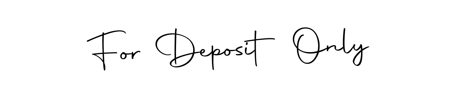 You can use this online signature creator to create a handwritten signature for the name For Deposit Only. This is the best online autograph maker. For Deposit Only signature style 10 images and pictures png