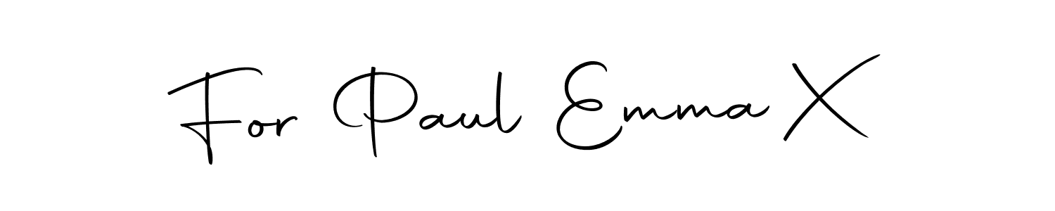 Also we have For Paul Emma X name is the best signature style. Create professional handwritten signature collection using Autography-DOLnW autograph style. For Paul Emma X signature style 10 images and pictures png