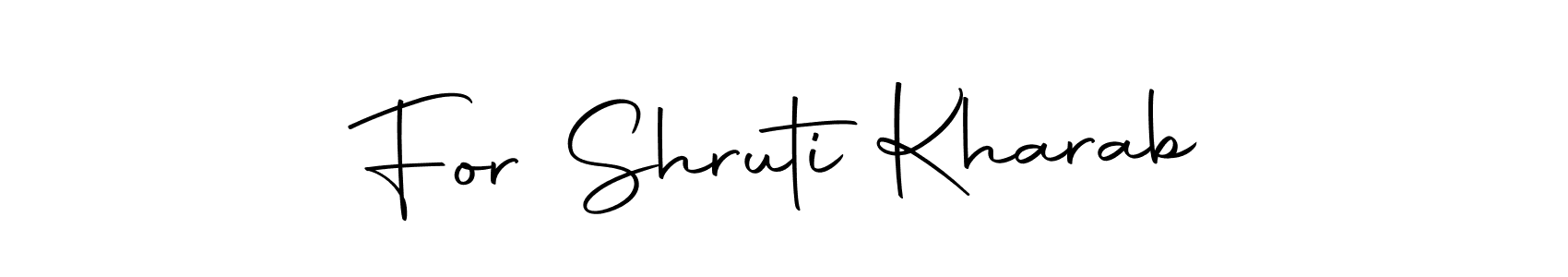 Make a beautiful signature design for name For Shruti Kharab. Use this online signature maker to create a handwritten signature for free. For Shruti Kharab signature style 10 images and pictures png