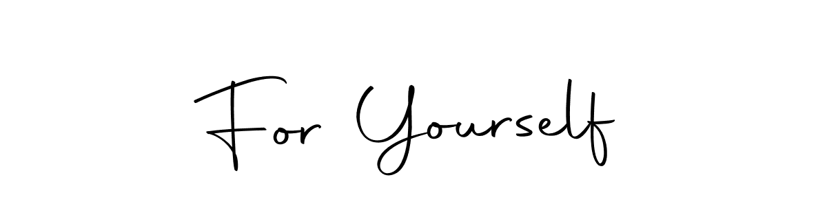 You can use this online signature creator to create a handwritten signature for the name For Yourself. This is the best online autograph maker. For Yourself signature style 10 images and pictures png