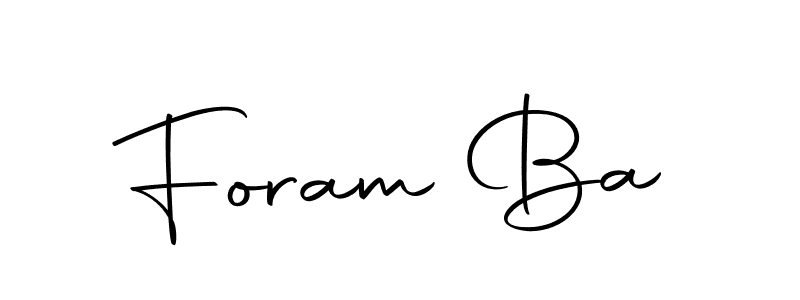 Foram Ba stylish signature style. Best Handwritten Sign (Autography-DOLnW) for my name. Handwritten Signature Collection Ideas for my name Foram Ba. Foram Ba signature style 10 images and pictures png