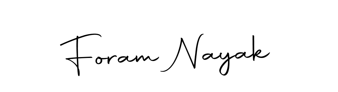 Use a signature maker to create a handwritten signature online. With this signature software, you can design (Autography-DOLnW) your own signature for name Foram Nayak. Foram Nayak signature style 10 images and pictures png