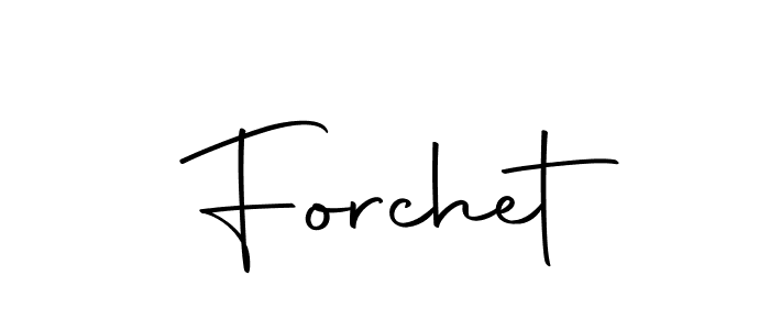 Design your own signature with our free online signature maker. With this signature software, you can create a handwritten (Autography-DOLnW) signature for name Forchet. Forchet signature style 10 images and pictures png