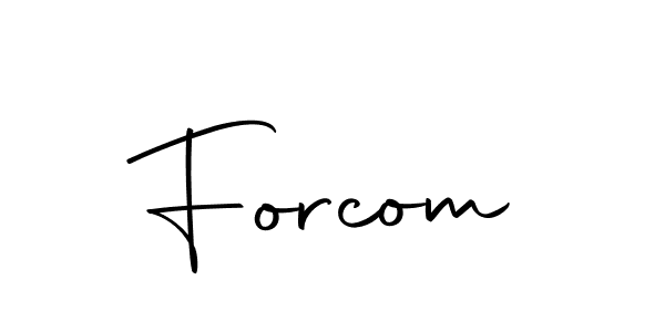 How to make Forcom name signature. Use Autography-DOLnW style for creating short signs online. This is the latest handwritten sign. Forcom signature style 10 images and pictures png