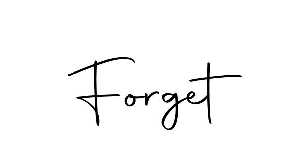 How to make Forget name signature. Use Autography-DOLnW style for creating short signs online. This is the latest handwritten sign. Forget signature style 10 images and pictures png