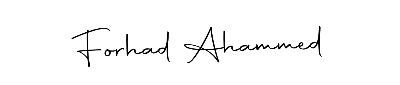 Create a beautiful signature design for name Forhad Ahammed. With this signature (Autography-DOLnW) fonts, you can make a handwritten signature for free. Forhad Ahammed signature style 10 images and pictures png