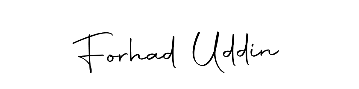 Make a beautiful signature design for name Forhad Uddin. Use this online signature maker to create a handwritten signature for free. Forhad Uddin signature style 10 images and pictures png