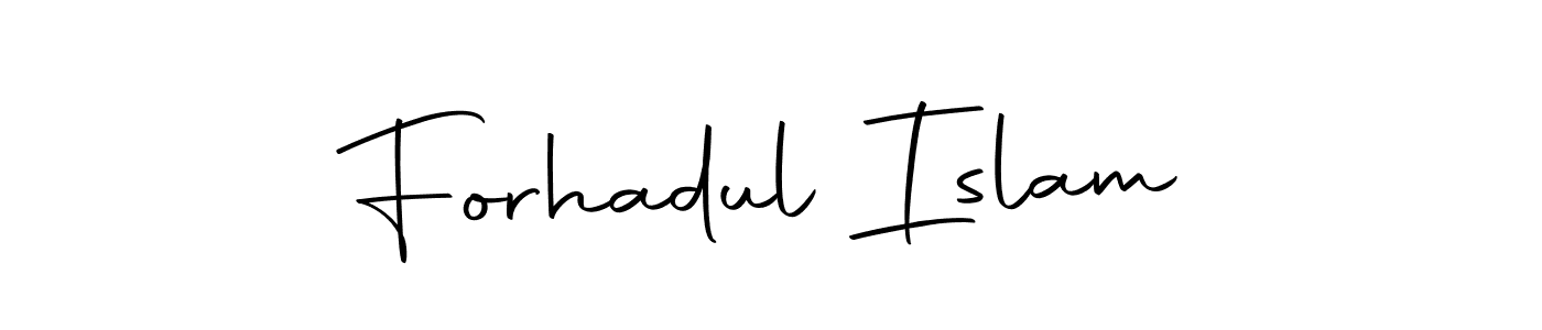 How to make Forhadul Islam name signature. Use Autography-DOLnW style for creating short signs online. This is the latest handwritten sign. Forhadul Islam signature style 10 images and pictures png