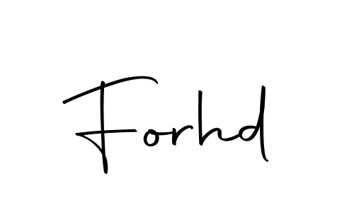 Use a signature maker to create a handwritten signature online. With this signature software, you can design (Autography-DOLnW) your own signature for name Forhd. Forhd signature style 10 images and pictures png