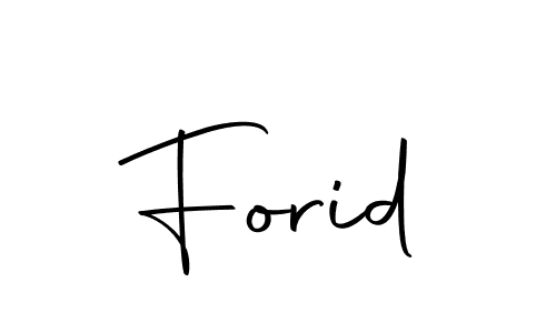 Make a beautiful signature design for name Forid. With this signature (Autography-DOLnW) style, you can create a handwritten signature for free. Forid signature style 10 images and pictures png