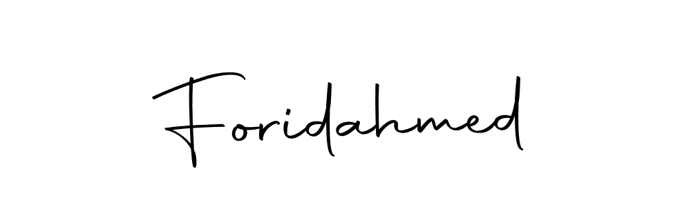 Foridahmed stylish signature style. Best Handwritten Sign (Autography-DOLnW) for my name. Handwritten Signature Collection Ideas for my name Foridahmed. Foridahmed signature style 10 images and pictures png