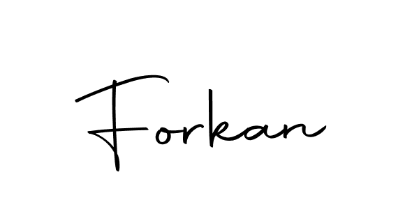 The best way (Autography-DOLnW) to make a short signature is to pick only two or three words in your name. The name Forkan include a total of six letters. For converting this name. Forkan signature style 10 images and pictures png