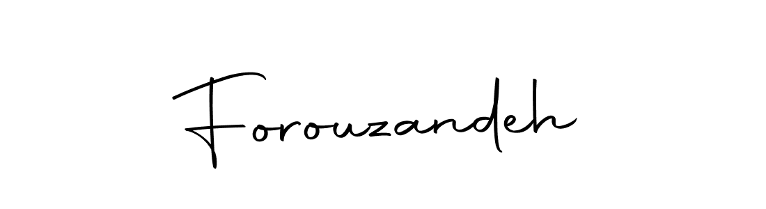 Forouzandeh stylish signature style. Best Handwritten Sign (Autography-DOLnW) for my name. Handwritten Signature Collection Ideas for my name Forouzandeh. Forouzandeh signature style 10 images and pictures png