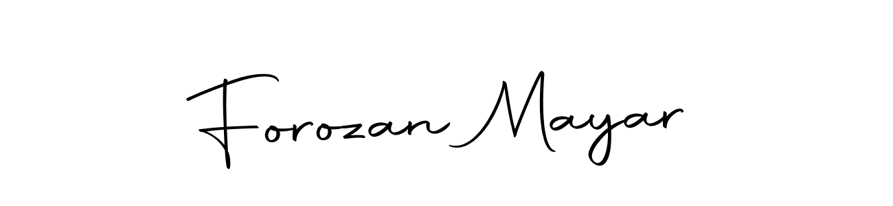 The best way (Autography-DOLnW) to make a short signature is to pick only two or three words in your name. The name Forozan Mayar include a total of six letters. For converting this name. Forozan Mayar signature style 10 images and pictures png