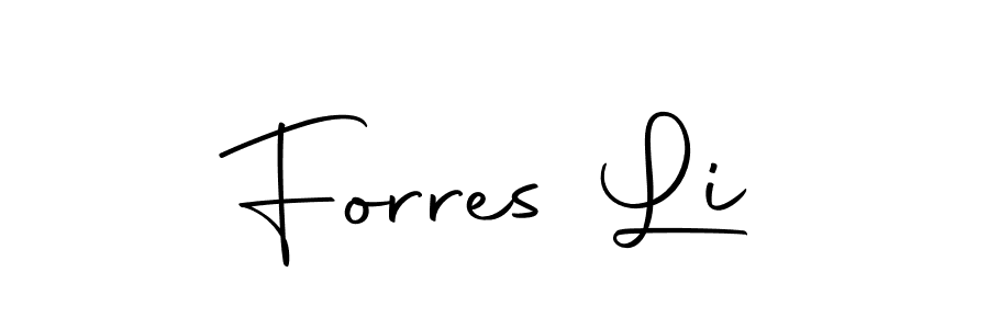 Forres Li stylish signature style. Best Handwritten Sign (Autography-DOLnW) for my name. Handwritten Signature Collection Ideas for my name Forres Li. Forres Li signature style 10 images and pictures png