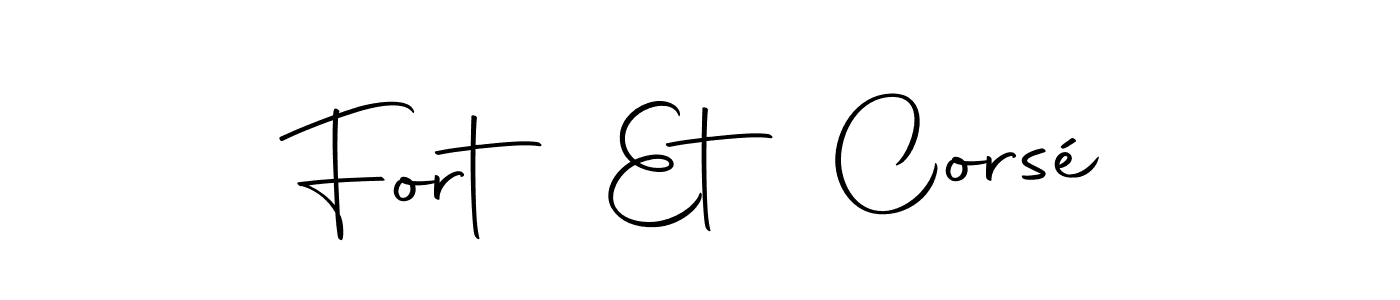 if you are searching for the best signature style for your name Fort Et Corsé. so please give up your signature search. here we have designed multiple signature styles  using Autography-DOLnW. Fort Et Corsé signature style 10 images and pictures png