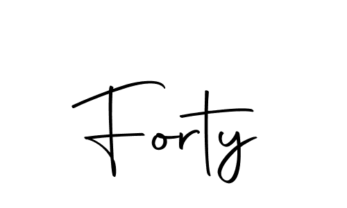 Use a signature maker to create a handwritten signature online. With this signature software, you can design (Autography-DOLnW) your own signature for name Forty. Forty signature style 10 images and pictures png