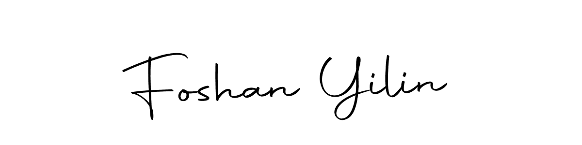 You should practise on your own different ways (Autography-DOLnW) to write your name (Foshan Yilin) in signature. don't let someone else do it for you. Foshan Yilin signature style 10 images and pictures png