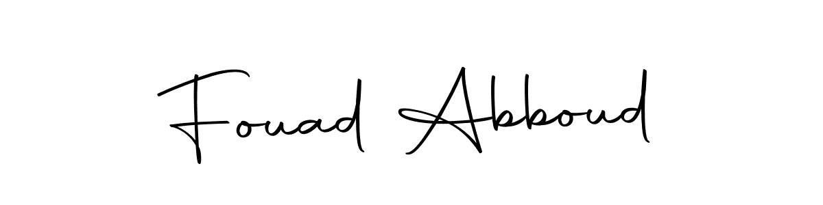 Fouad Abboud stylish signature style. Best Handwritten Sign (Autography-DOLnW) for my name. Handwritten Signature Collection Ideas for my name Fouad Abboud. Fouad Abboud signature style 10 images and pictures png