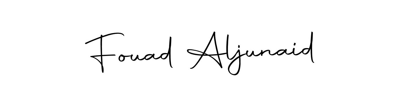 You should practise on your own different ways (Autography-DOLnW) to write your name (Fouad Aljunaid) in signature. don't let someone else do it for you. Fouad Aljunaid signature style 10 images and pictures png